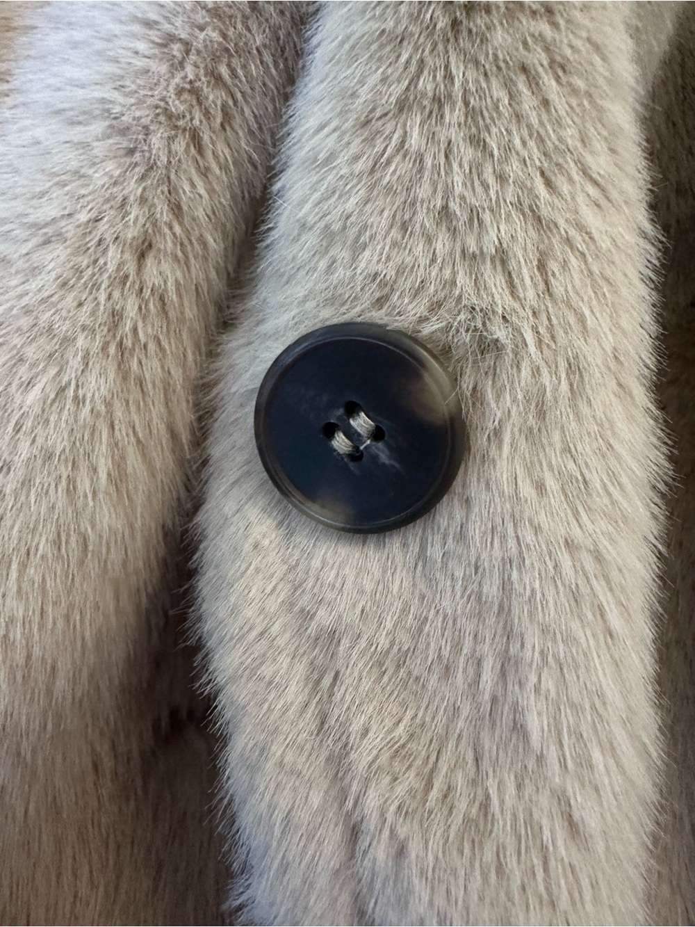 ZARA Faux Fur Collarless Cropped Jacket - Picture 5 of 12